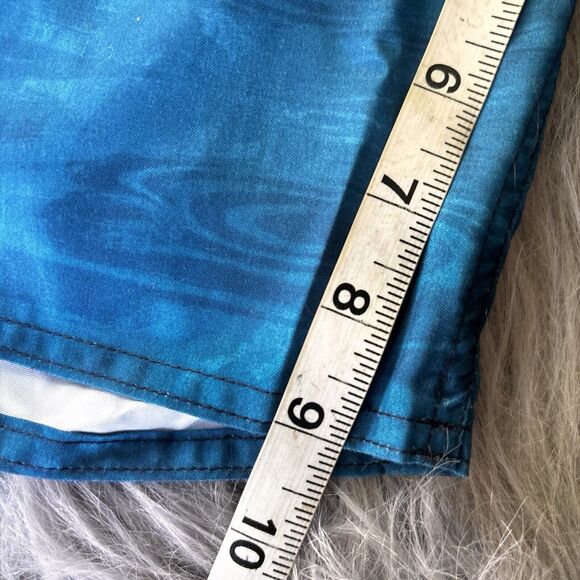 Laguna Shorts Sz XL Blue Yellow Mesh Lined Swimming Trunks Beach Pool Swim - Picture 9 of 9